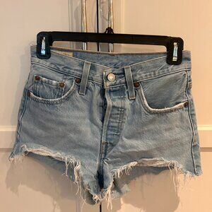 501 Levi Denim Cutoff Shorts, sz 24